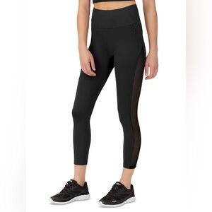 FILA Black Sport Cropped Running Leggings Size Medium